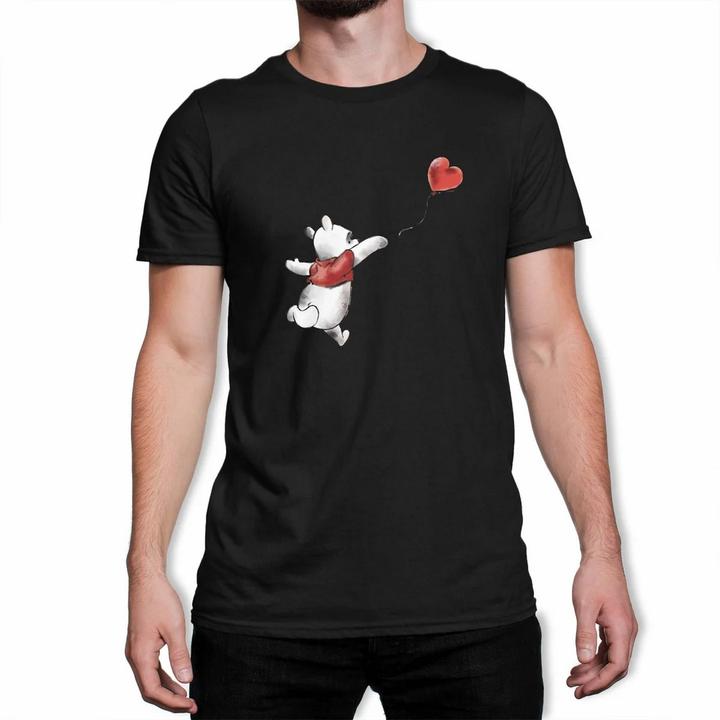 Immagine prodotto Winnie the Pooh Maglietta da uomo in cotone con palloncini (XL)