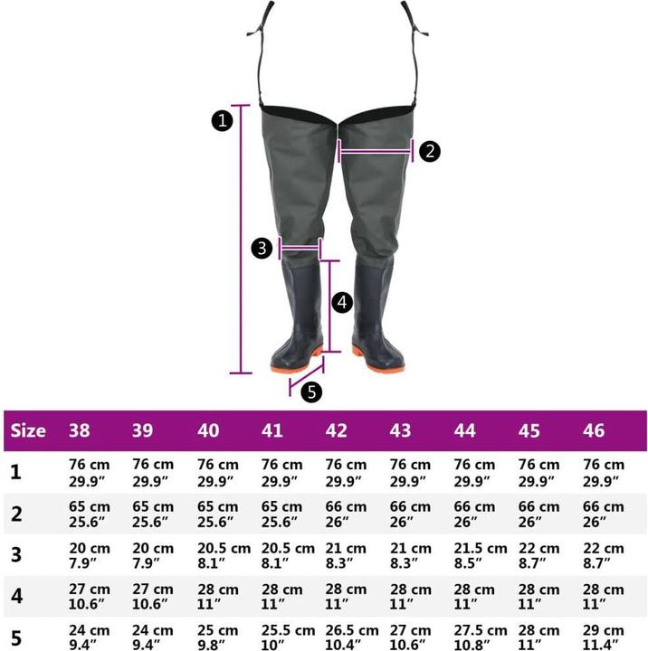 Actual product image VidaXL Wading boots size 39 (39)