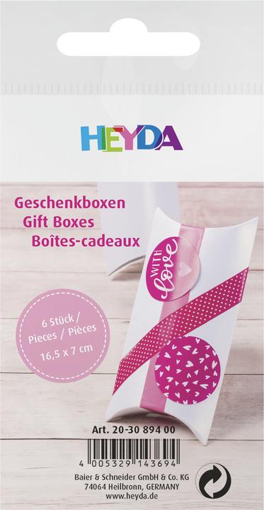Image du produit Heyda Boîte cadeau 70 x 105 mm 6 pièces, blanc (Coffret cadeau, 6 x)