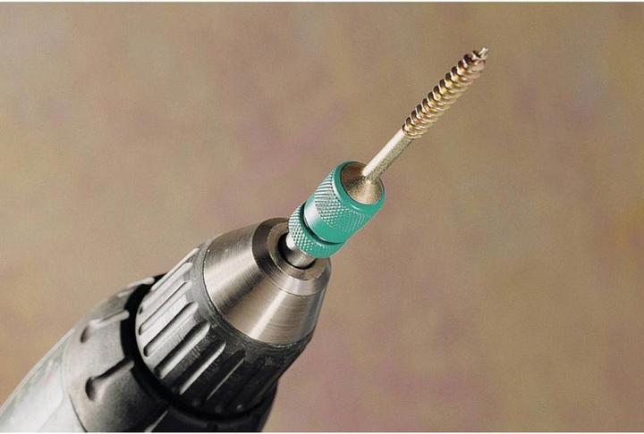 Actual product image wolfcraft wolfcraft 1 bit holder w.deep stop+ring mag. l=60 (60mm)