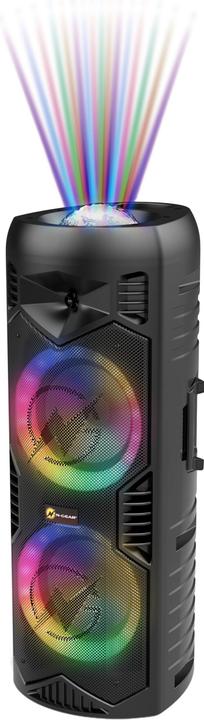 Produktbild N-Gear LGP5150 - Draadloze Bluetooth Party Speaker - Karaoke Set - 1 Microfoon - Discoverlichting - Stealth