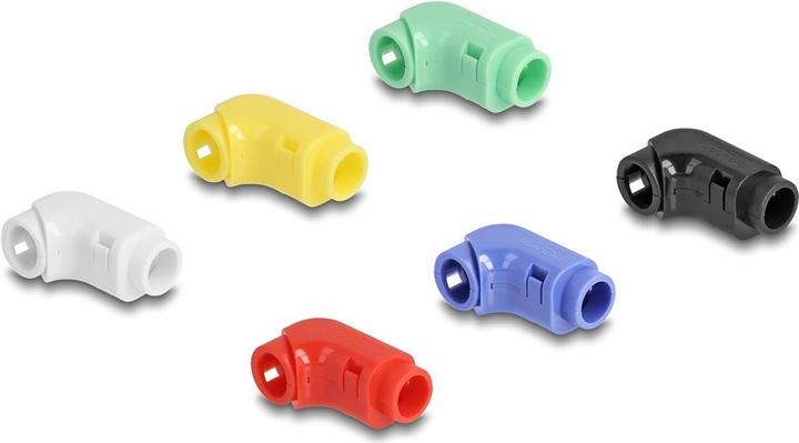Produktbild Delock Kabel Clips zum Abwinkeln 12 Stück farblich sortiert