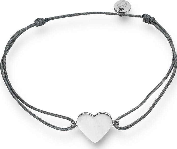 Actual product image Glanzstücke München Ladies heart sterling silver 15.0 - 22.0 cm, flexible adjustable - 5974 (22 cm, Sterling Silver)