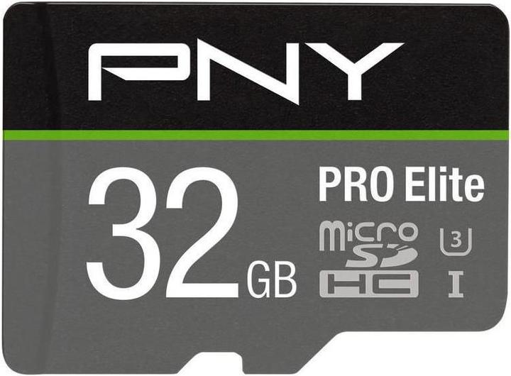 Actual product image PNY Pro Elite (32 GB, microSDXC, U3, UHS-I)