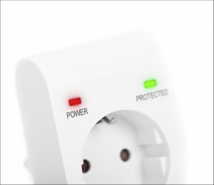 Image du produit Digitus Adaptateur de protection contre les surtensions. LED 1xCEE 7/7 TV-GS CE-LVD