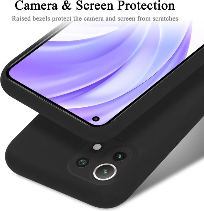 Actual product image Cadorabo TPU Liquid Silicone Case Cover for Xiaomi Mi 11 LITE (4G / 5G) / 11 LITE NE (Xiaomi Mi 11 Lite, Xiaomi Mi 11 Lite 5G, Xiaomi 11 Lite 5G NE)