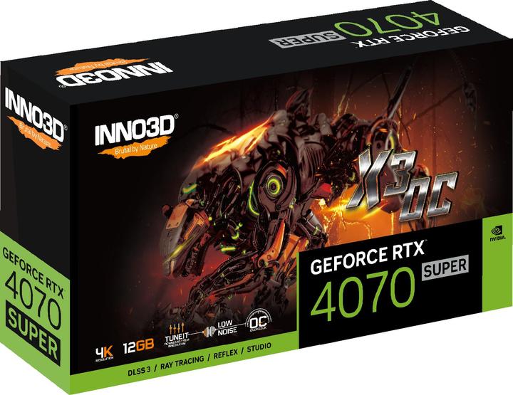 Image du produit Inno3D GeForce RTX 4070 Super X3 OC (12288 Go)