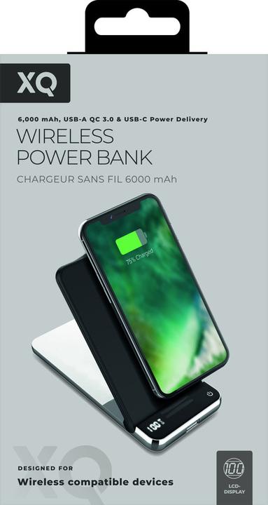 Actual product image Xqisit Premium Wireless Powerbank (6000 mAh, 10 W, 22.20 Wh)
