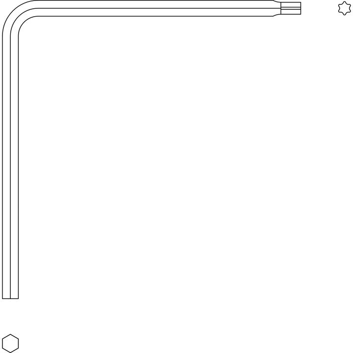 Maco Clé de réglage pour pivots et gâches, TX15, ISK 4 mm (43647) (1 pcs)