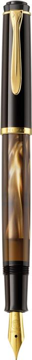 Pelikan Fountain pen M200 Brown marble. EF case (Brown-marbled gold, 1 x)