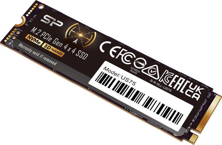 Actual product image Silicon Power SSD US75 4TB M.2 PCIe NVMe (4000 GB, M.2 2280)