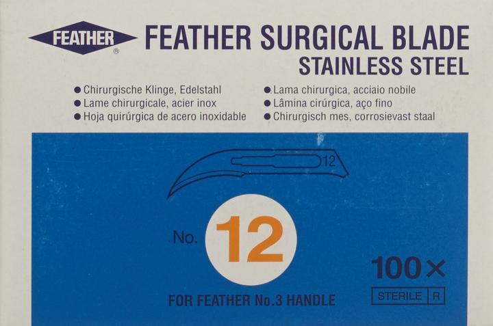 Image du produit Feather Lames de scalpel stériles numéro 12, 100 pièces