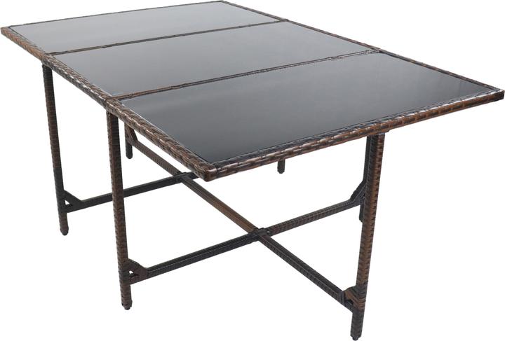 Produktbild VCM 7-tlg Sitzgruppe Gartenmöbel Set Rattan (170 cm)