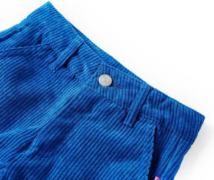 Immagine prodotto VidaXL Pantaloni da bambino in velluto a coste blu cobalto 140,Materiale: 90 % poliestere. 7 (140)