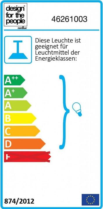 Label énergétique Nordlux Manhattan (E27)