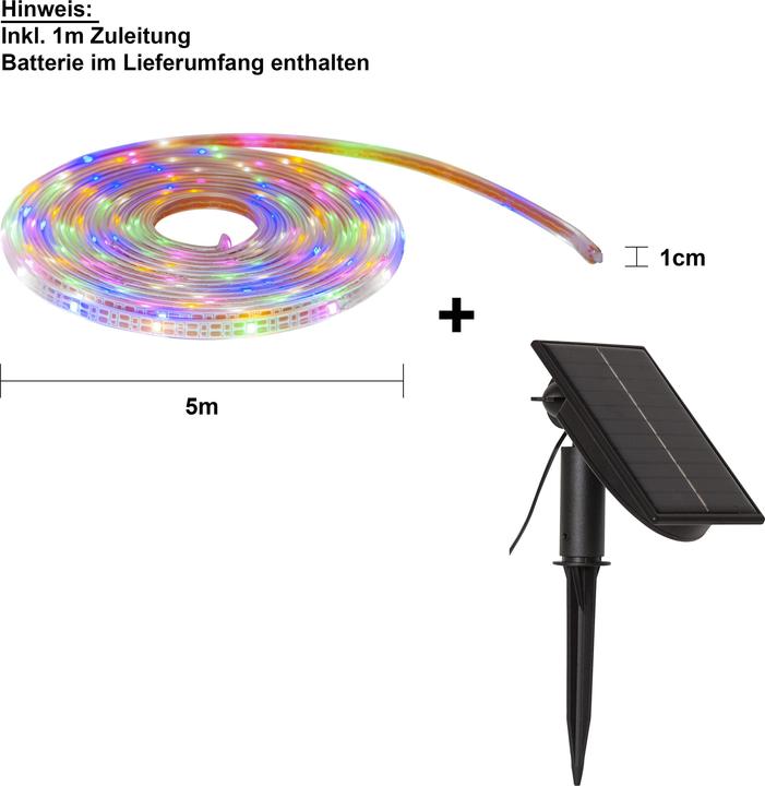 Produktbild Star Trading Solar Lichterkette Strip Light (Warmweiss, 500 cm, Indoor)
