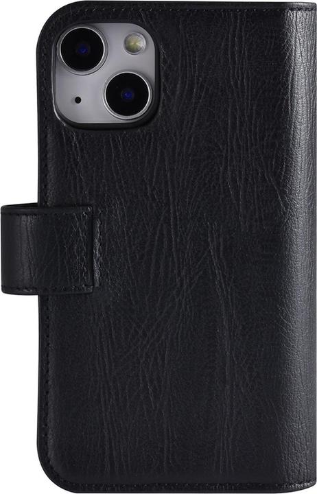 Actual product image Pierre Cardin Case iPhone 13 Mini - Genuine leather book case black & 6 card slots (Apple iPhone 13 mini)