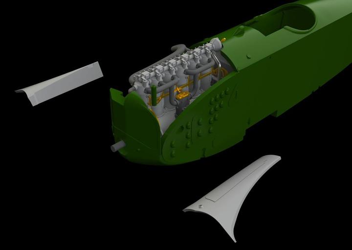 Produktbild Eduard Fokker D.VII (OAW) engine/Mercedes D.III f.