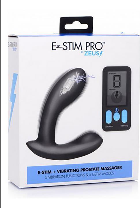 Produktbild Doc Johnson 5X E-Stim Pro Silicone Vibrating Prostate Massager + Remote