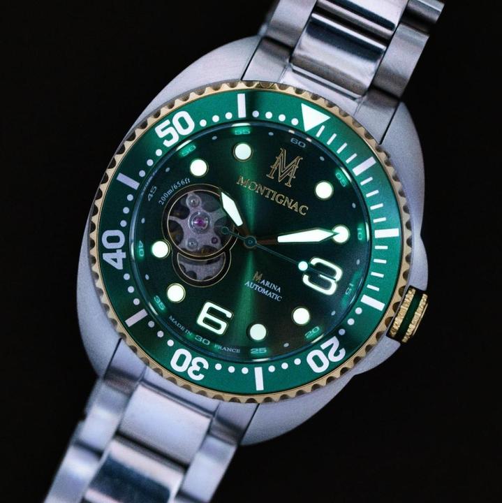 Actual product image Montignac Automatic Watch Marina (Skeleton watch, 42 mm)