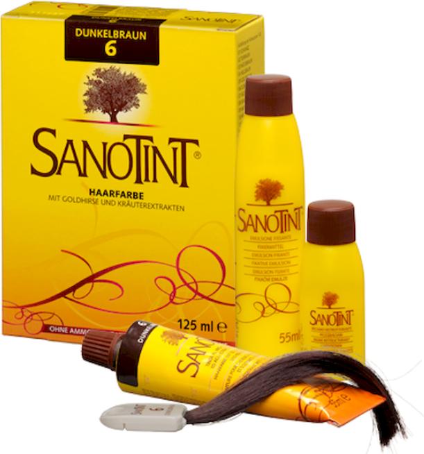 Actual product image Sanotint Hair color with golden millet without ammonia (Dark brown)