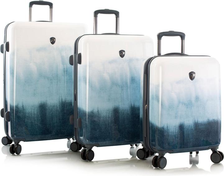 Actual product image Heys Fashion Spinner 3pc suitcase set - Tie-Dye Blue (214 l, XL (from 140l))