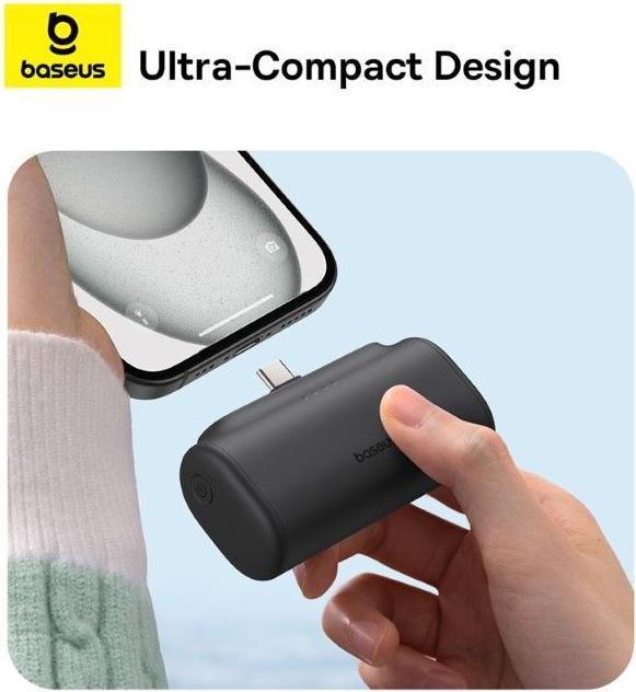 Actual product image Baseus Compact Series Fast Charging USB-C Powerbank 20W (5000 mAh, 20 W, 18 Wh)