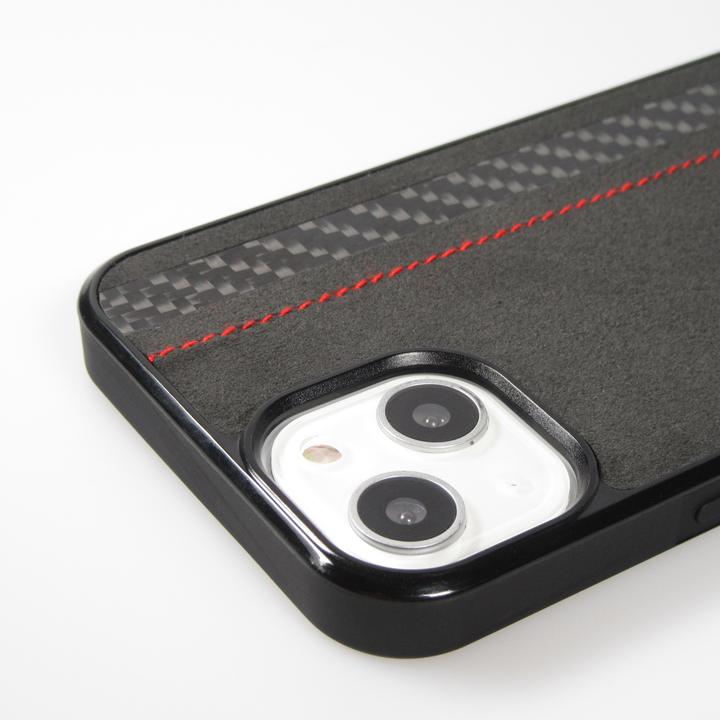 Immagine prodotto Carbomile Rivestimento in alcantara e carbone con bordi rozzi (compatibile MagSafe) (Apple iPhone 14 Plus)