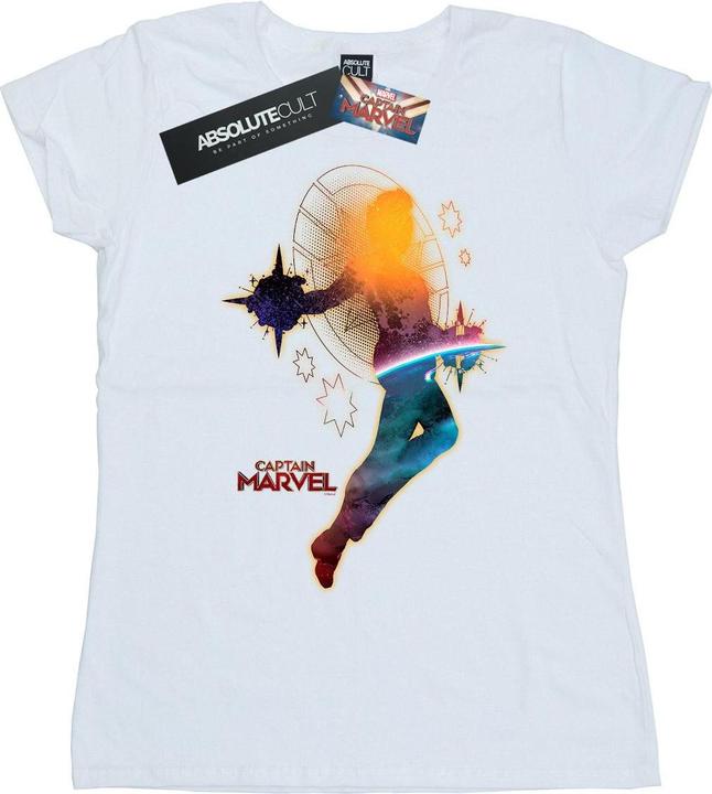 Actual product image Womens/Ladies Captain Nebula Flight Cotton T-Shirt (M)