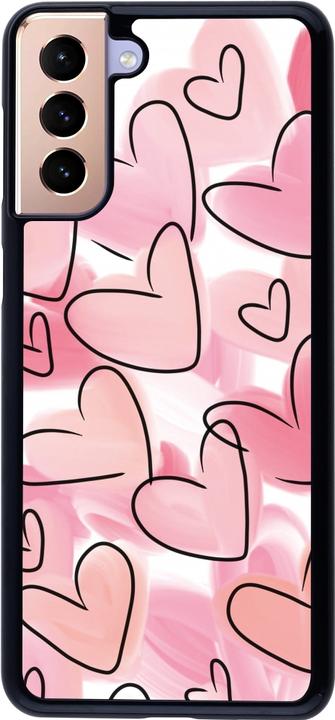 Produktbild PhoneLook Hülle Easter 2023 pink hearts (Samsung Galaxy S21+ 5G)