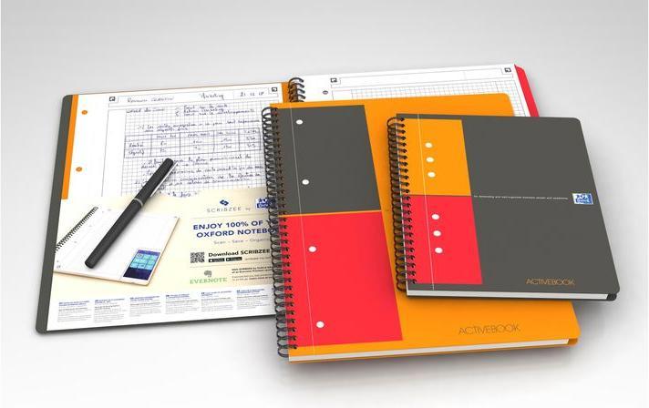 Actual product image Oxford Activebook (A4, Checked, Soft cover)