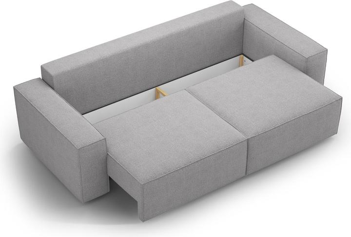 Image du produit Micadoni Bouclé Canapé Convertible Avec Coffre De Rangement, "Jodie", 3 Places, 247x107x86 Fabriqué en Europe (2 places, 3 places, 4 places)