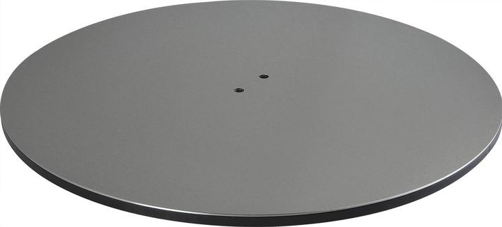 Simausrom Jaco Bodenplatte mit Anschraubplatte ø 450 mm, schwarz/Edelstahl gebürstet