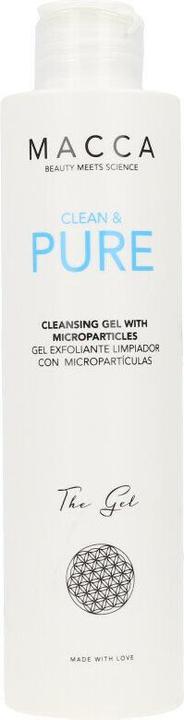 Macca Cosmetics CLEAN & PURE cleansing gel with microparticles 200 ml (Schaum, 200 ml)