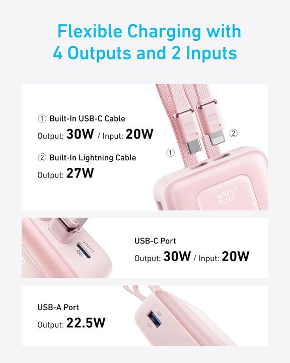 Immagine prodotto Anker Banca di energia 20K, 30W Nero (20000 mAh, 30 W)