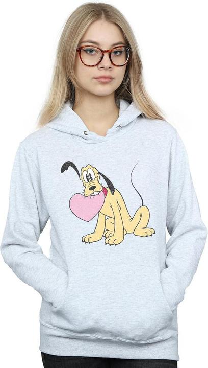 Immagine prodotto Disney Pluto Love Heart Felpa con Cappuccio Donna (XL)