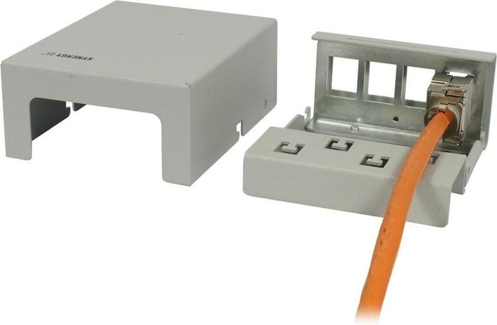 Produktbild Synergy 21 Keystone Modulträger Patchpanel für 4x TP-Modul Aufputz Metall