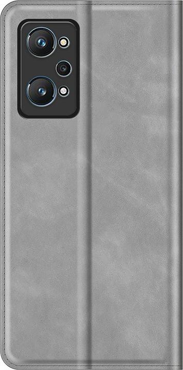 Produktbild Cazy Book Case Kompatibel mit Realme GT Neo 3T - Hülle klappbar Magnetisch Kunstleder - Grau (Realme GT Neo 3T)