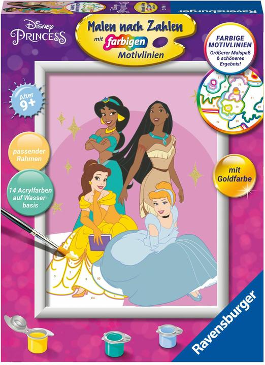 Immagine prodotto Ravensburger Pittura per numeri 23766 - Principesse Disney - Bambini dai 9 anni in su