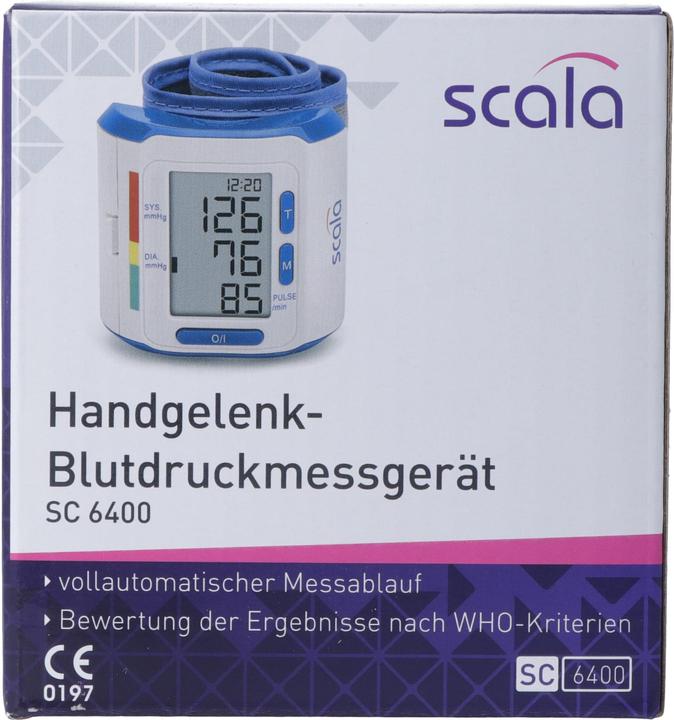 Immagine prodotto Scala Misuratore di pressione da polso SC 6400 (Misuratore di pressione sanguigna da polso)