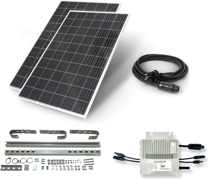 Autosolar Balkonkraftwerk mit 670 Watt (670 W)