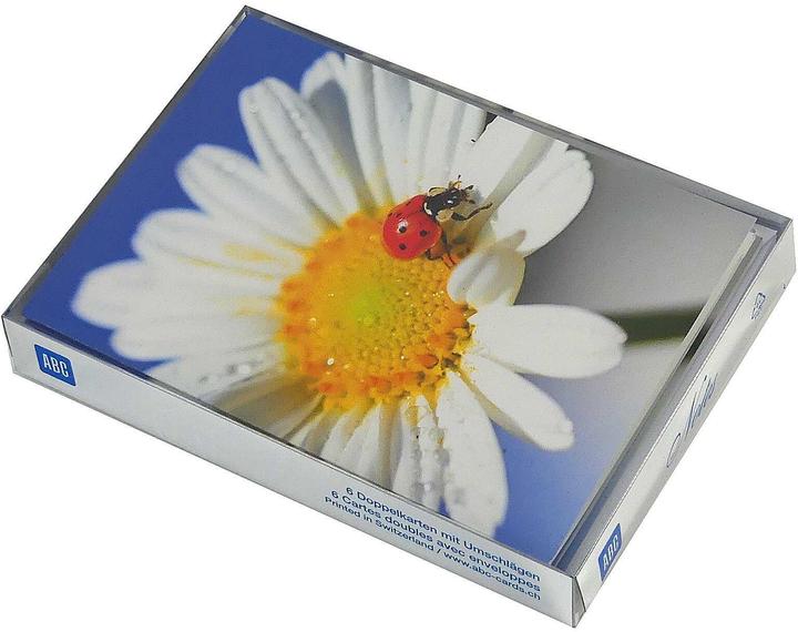 Image du produit ABC Carte à motif fleurs A6, 6 pièces (6 pcs)