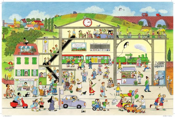Produktbild Sommer-Wimmelbuch (Deutsch, Rotraut Susanne Berner, 2018)
