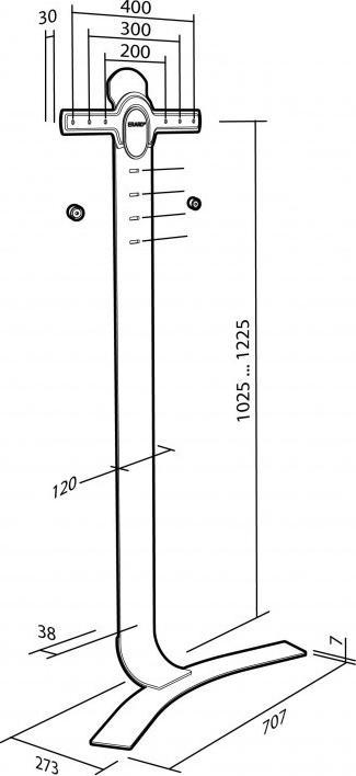 Actual product image Erard Standit 400 (65", 30 kg)