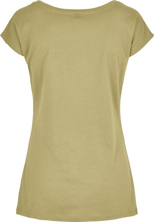 Actual product image Build Your Brand Womens/Ladies Wide Neck T-Shirt (L)