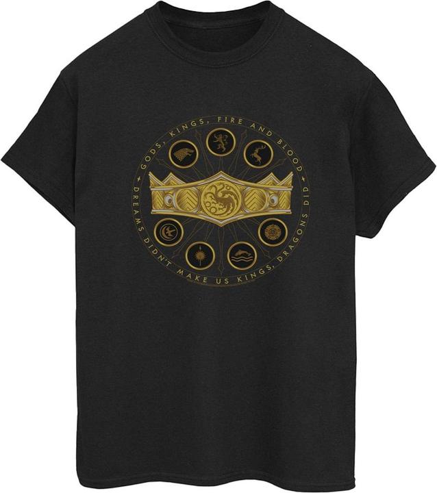 Immagine prodotto Game of Thrones Gods Kings Fire And Blood Maglietta Ampia Donna (XXL)