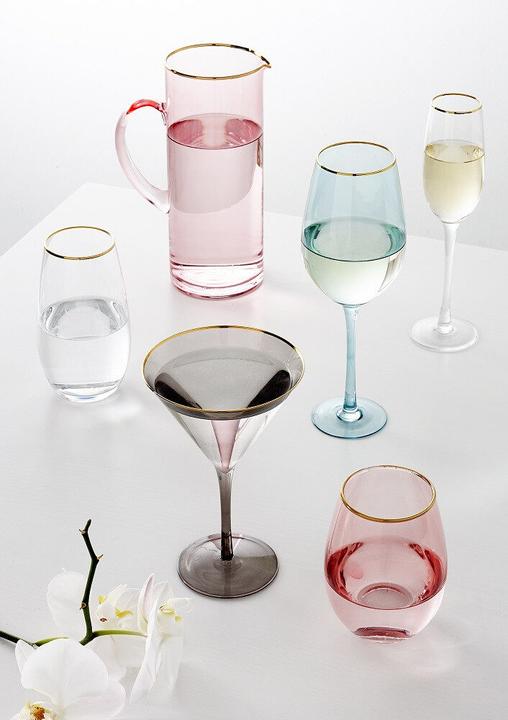 Image du produit Ladelle Verres à vin faits main Chloe Peach (lot de 4) (4 Verres, Set de verres à vin)