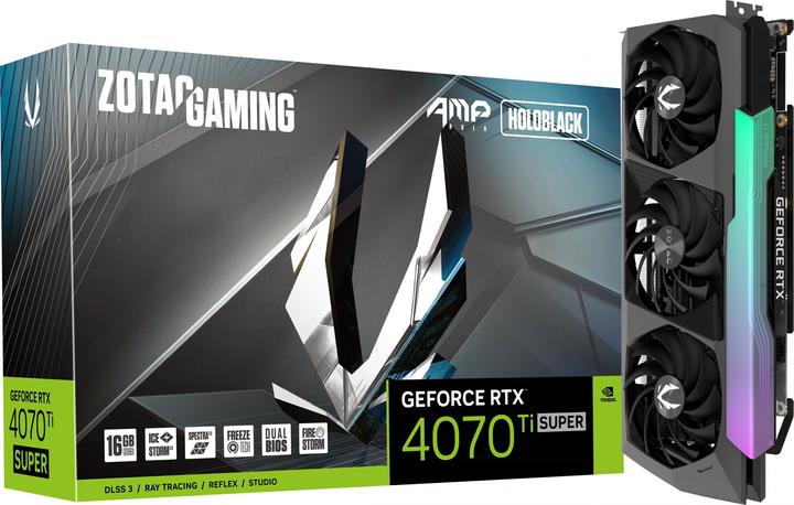Actual product image Zotac GeForce RTX 4070 Ti SUPER AMP Holo (16 GB)
