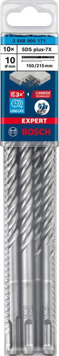 Produktbild Bosch Professional Zubehör EXPERT SDS plus-7X Hammerbohrer, 10 x 150 x 215 mm, 10-tlg. (10 Millimeter)
