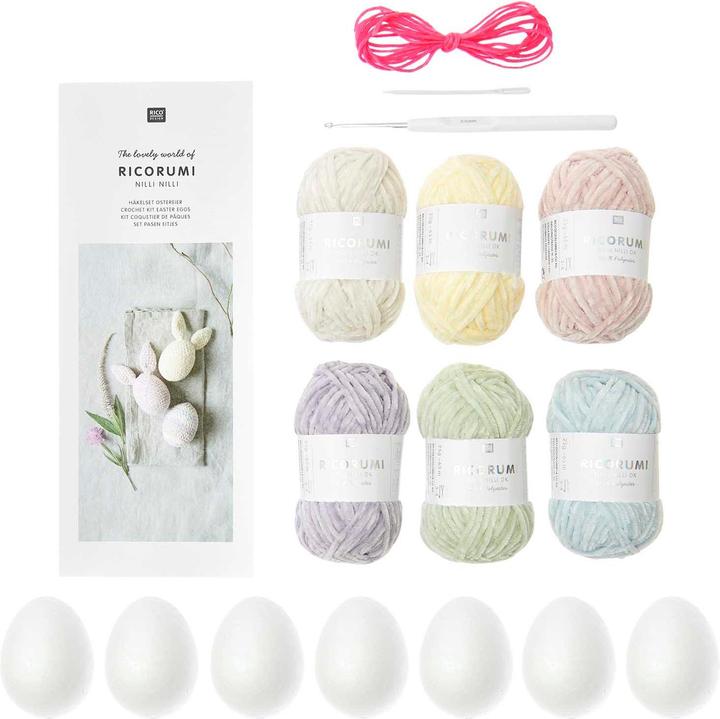 Produktbild Rico Design Ricorumi Häkelset "Ostereier Nilli Nilli"